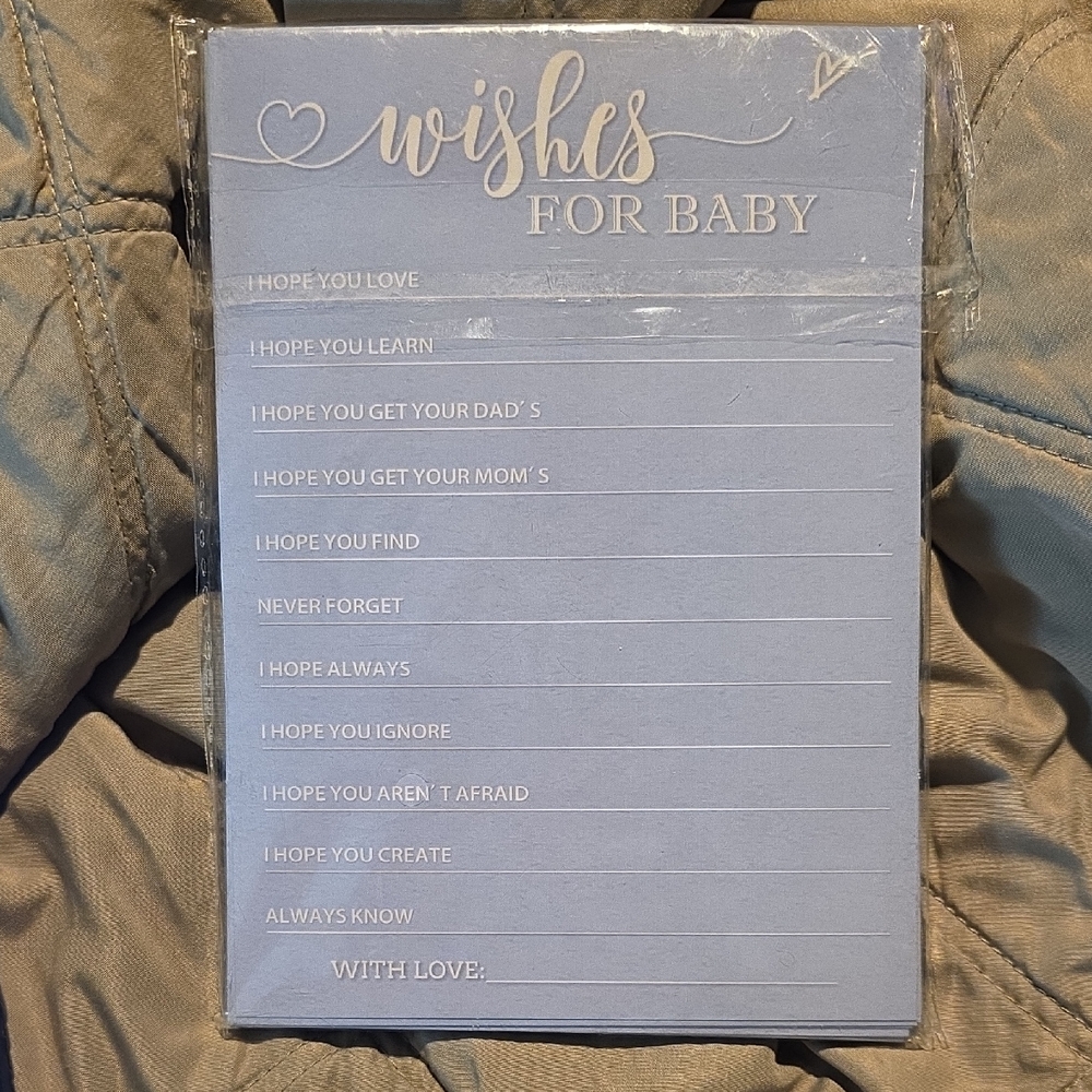 Wishes for Baby Keepsake Card 26 Cards 5x7 - Picture 1 of 3
